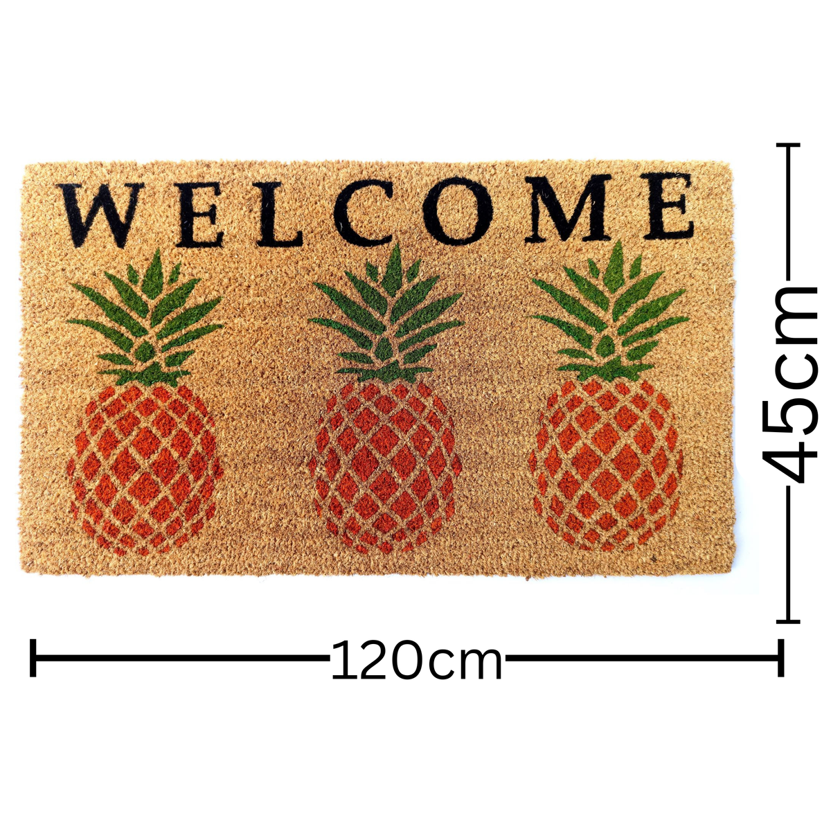 Welcome Pineapple Doormat 45x120 – Tropical Entry Rug – Buy Online in Australia