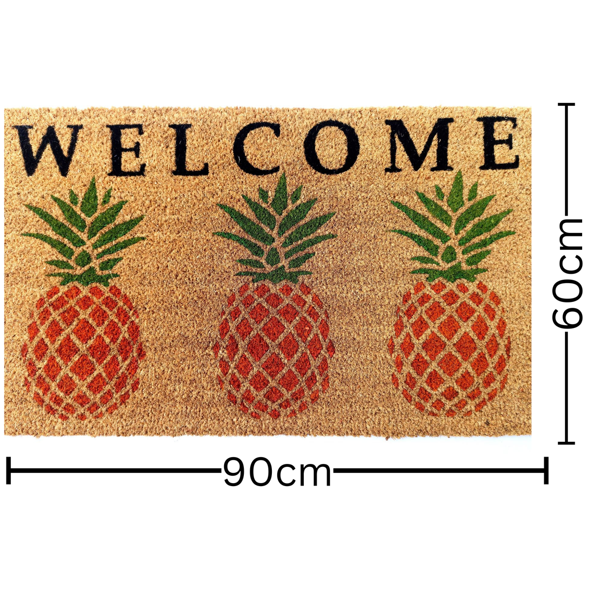 Welcome Pineapple Entry Mat 45x75 – Fun Tropical Doormat – Buy Online in Australia