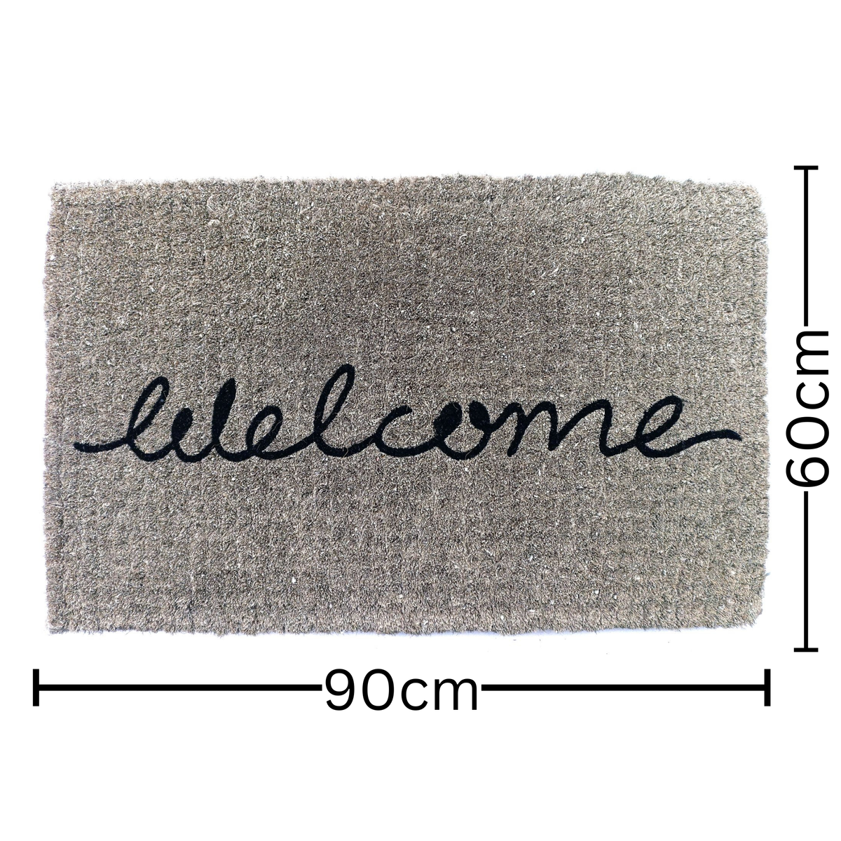 Welcome Cursive Coir Doormat 60x90cm – Decorative Entry Rug – Buy Online in Australia