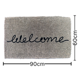 Welcome Cursive Coir Doormat 60x90cm – Decorative Entry Rug – Buy Online in Australia