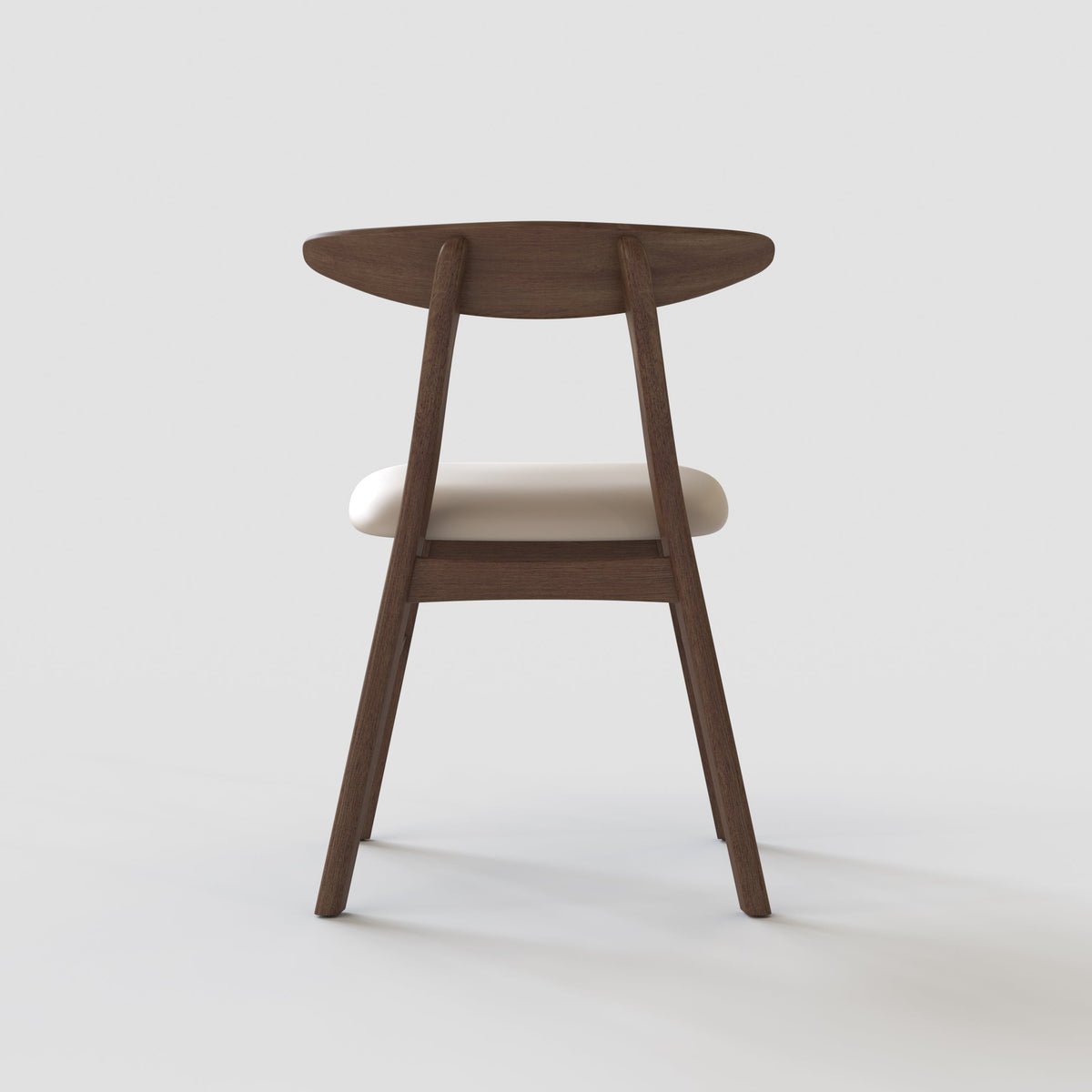 Close-up of Windsor dining chair – beige cushion and walnut finish – 45x50x85 cm – buy online in Australia