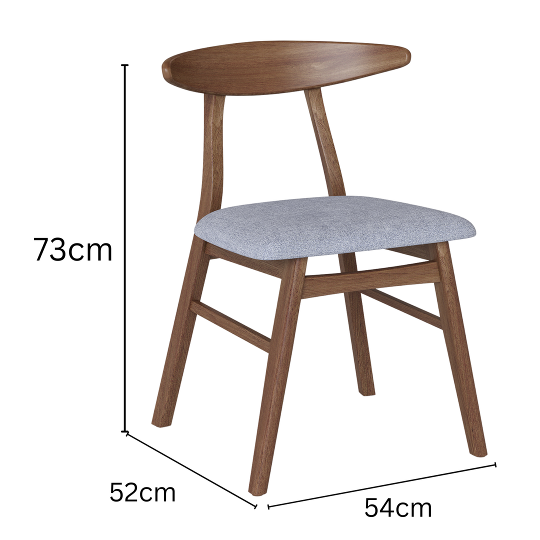 Windsor Walnut Dining Chair (Set of 2)