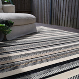 Zahra eco-friendly floor rug in courtyard – tribal pattern, 180x270cm, buy online in Australia