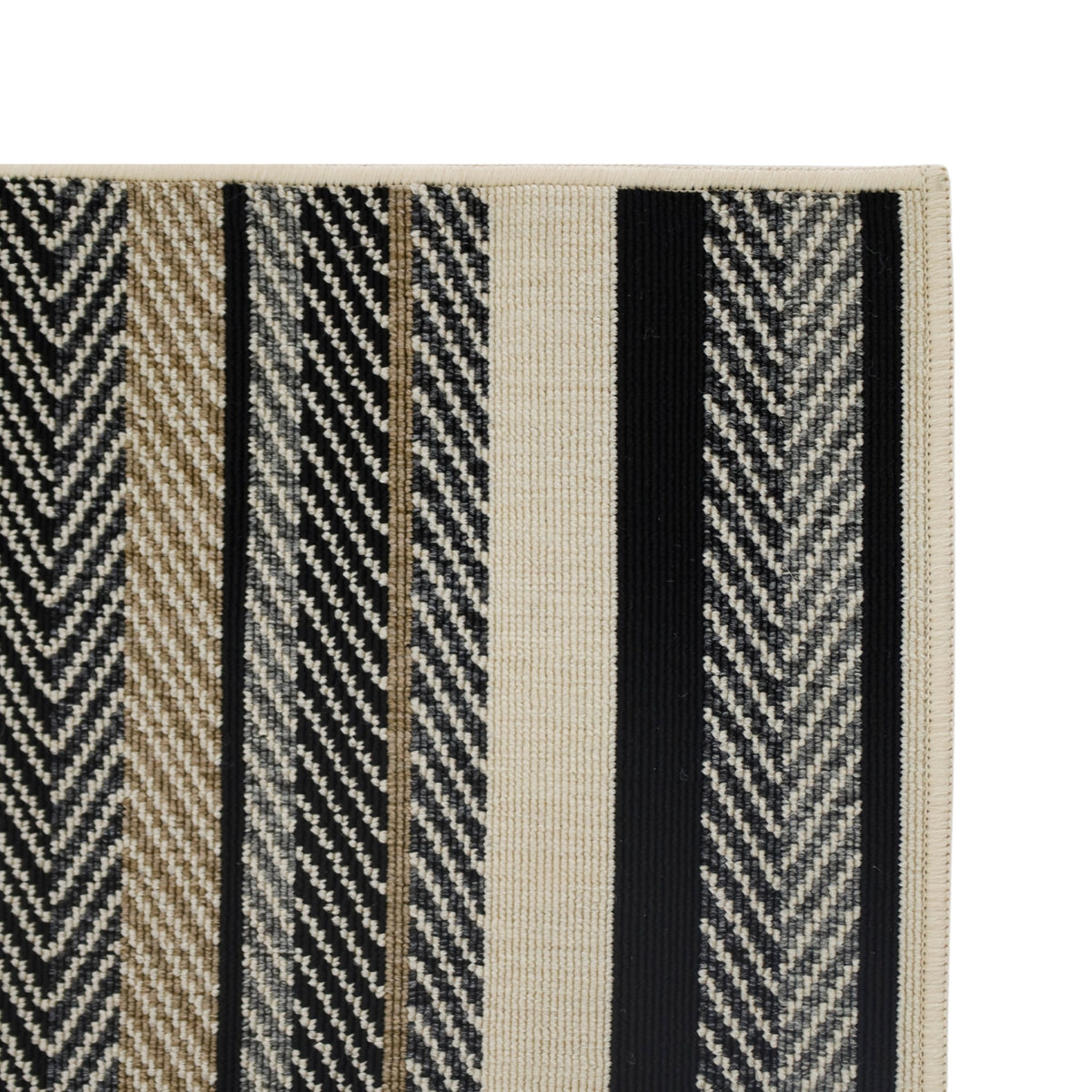 Zahra tribal pattern rug close-up view – 180x270cm recycled material, buy online in Australia