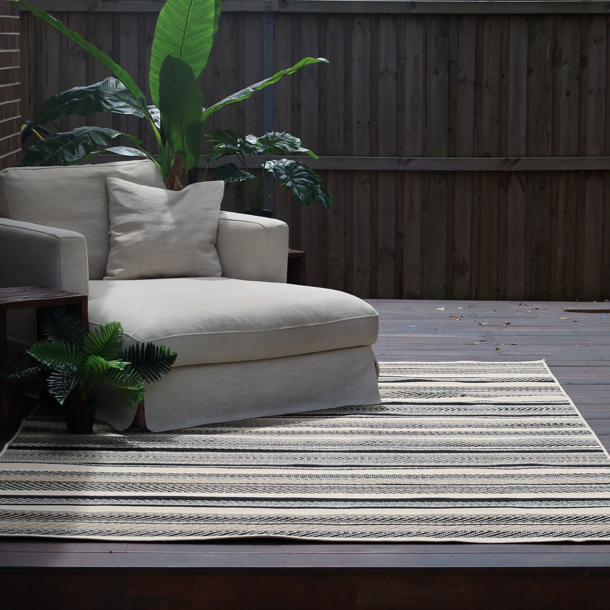 Zahra ethnic style outdoor rug full view – 180x270cm size, buy online in Australia