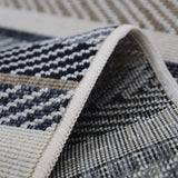 Zahra eco rug on patio in neutral tones – 180x270cm weatherproof, buy online in Australia