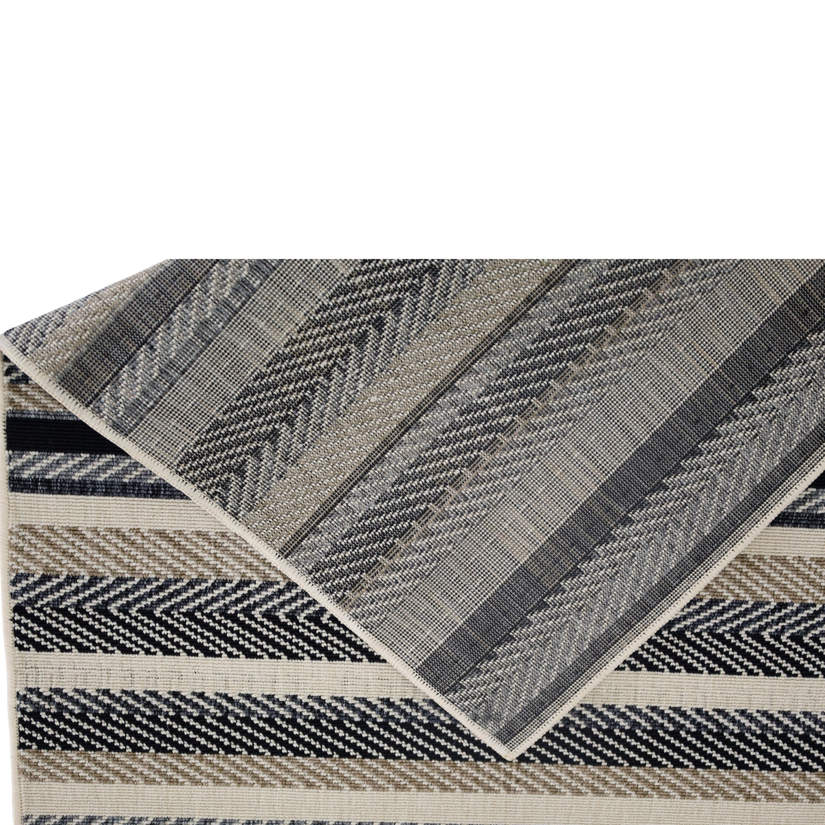 Zahra rug in natural outdoor setting – 180x270cm size, plastic and washable, buy online in Australia