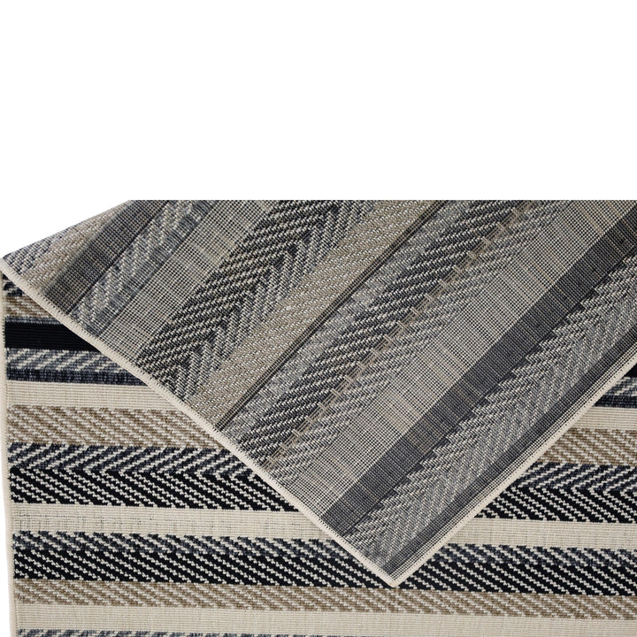 Zahra rug in natural outdoor setting – 180x270cm size, plastic and washable, buy online in Australia