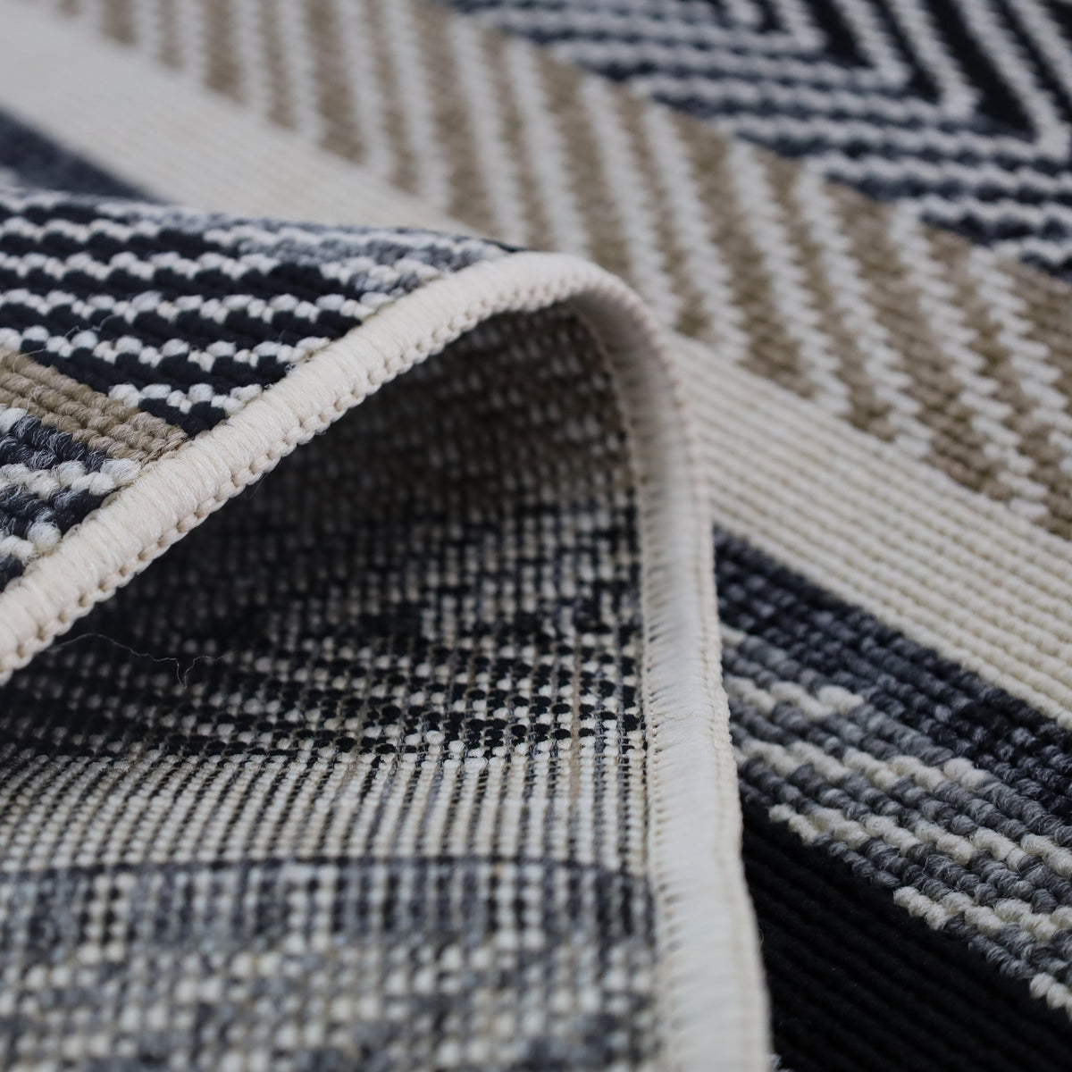 Zahra indoor outdoor plastic rug detail – boho design, 180x270cm, buy online in Australia