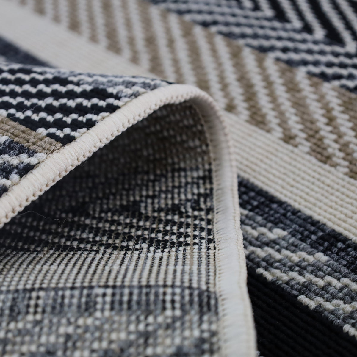 Zahra indoor outdoor plastic rug detail – boho design, 180x270cm, buy online in Australia