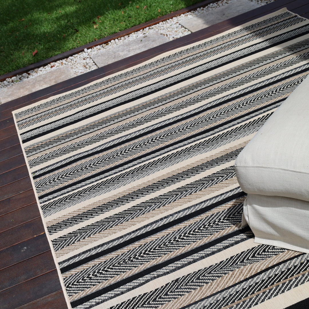 Zahra outdoor mat for patio setting – 180x270cm durable plastic rug, buy online in Australia