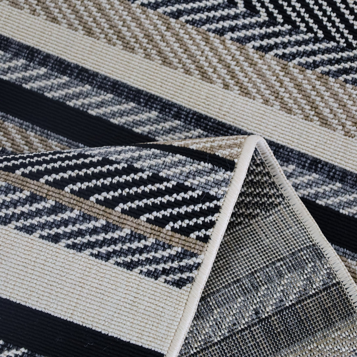 Zahra plastic tribal rug styled on verandah – 180x270cm, buy online in Australia