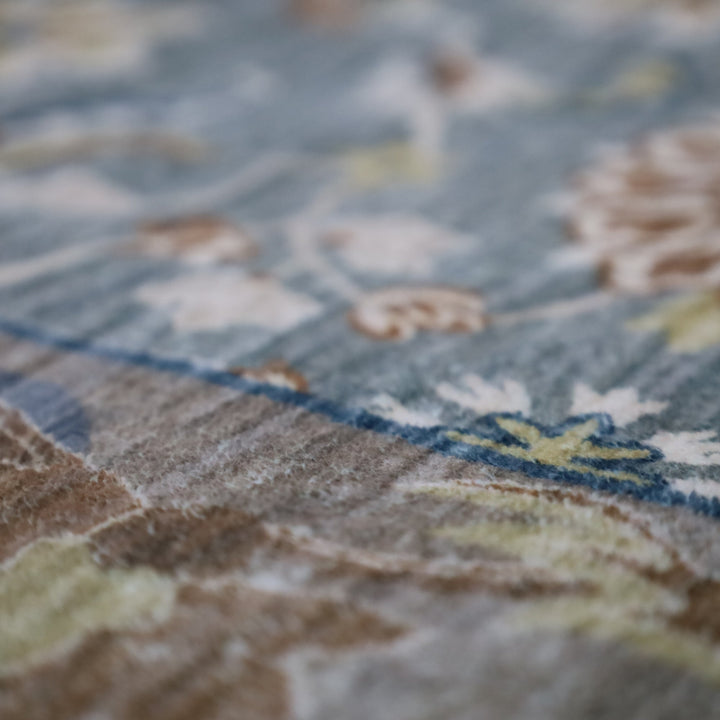 Zayn modern washable rug side angle view – stylish design in earthy tones – 150x210 cm – buy online in Australia