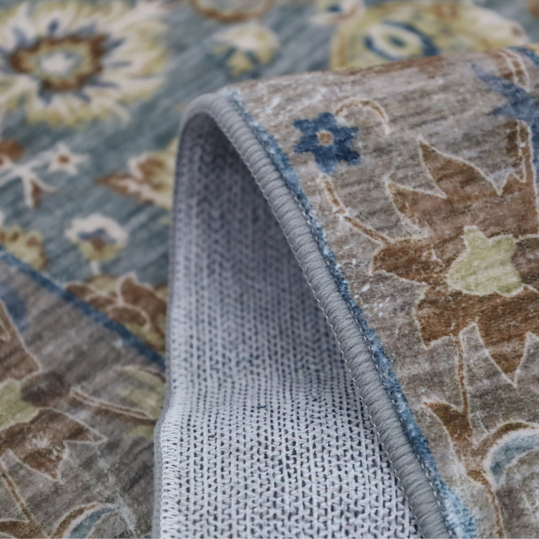 Zayn rug – side view with texture details – natural jute – shop in Australia