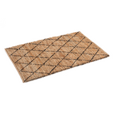 Anant Black and Natural Diamond Large Jute Rug - Fab Habitat , Jute Rug, 