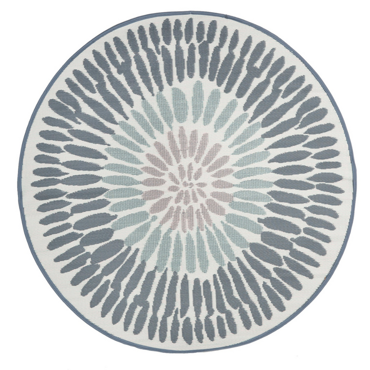 Azores Recycled Plastic Round Outdoor Rug - Fab Habitat , Recycled Plastic Rugs & Mats, [product_size],