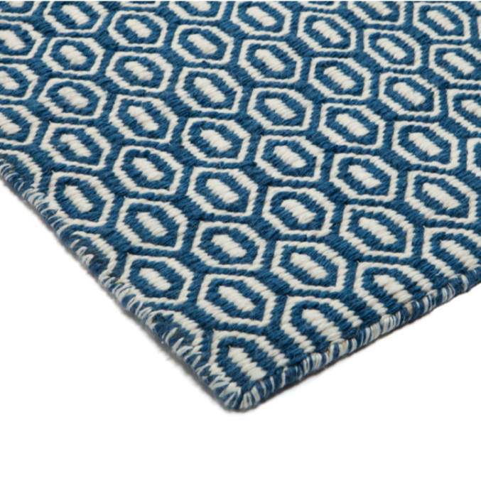 Bekal Indigo Blue Indoor Outdoor Large Rug - Fab Habitat , Outdoor Rugs, [product_size],