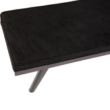 Capella 2 Seater Charcoal Upholstered Entryway Cushioned Bench Seat - 120 Cm - Benches Fab Habitat
