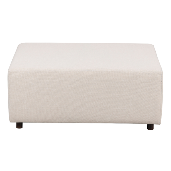 Celeste Beige Upholstered Ottoman - Benches Fab Habitat
