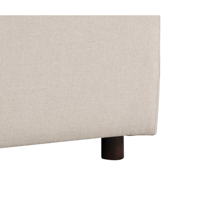 Celeste Beige Upholstered Ottoman - Benches Fab Habitat