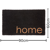 Black Home Coir Doormat 60x90cm – Durable Entry Rug – Buy Online in Australia