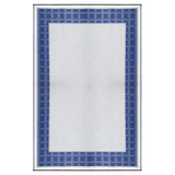 Europa Midnight Blue & White Foldable Waterproof Large Camping Mat - 270x270 cm - Camping Mats Fab Habitat