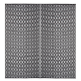 Kimberley Black & White Square Diamond Pattern Foldable Waterproof Large Camping Mat - 270x270 CM - Camping Mats Fab Habitat