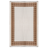 Europa Chestnut Brown and White Foldable Waterproof Large Camping Mat - 270x360 cm - Camping Mats Fab Habitat