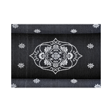 Oriental Black & White Traditional Foldable Waterproof Large Camping Mat - 270x360 CM - Camping Mats Fab Habitat