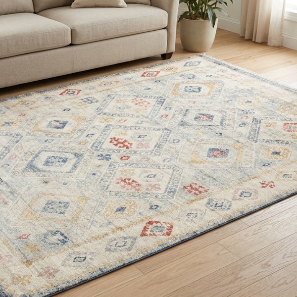 Chetak Multicolour Distressed Rug