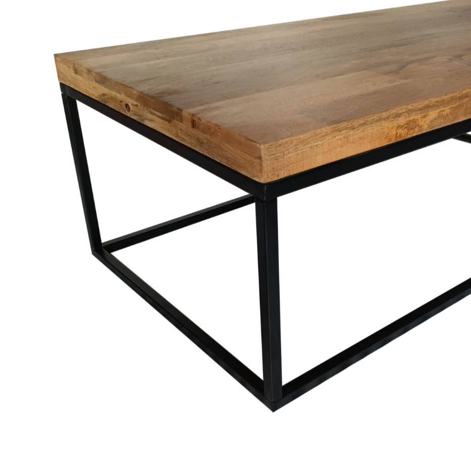 Jal Mango Wood Large Coffee Table - Coffee Tables Fab Habitat