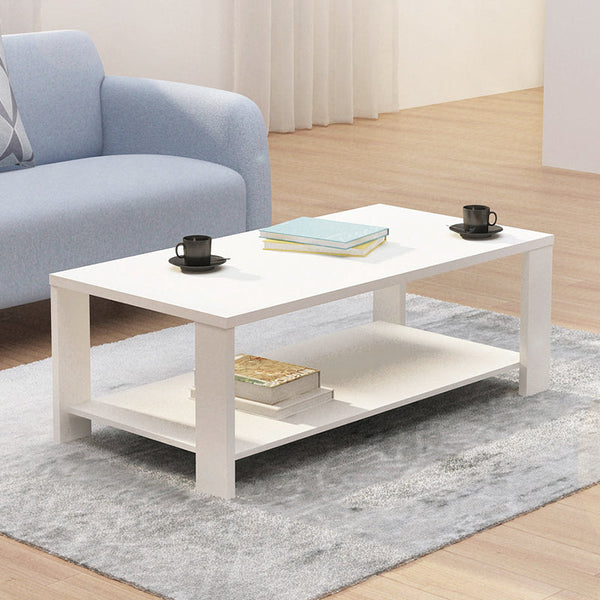 Fontana White 100cm Coffee Table - Coffee Tables Fab Habitat