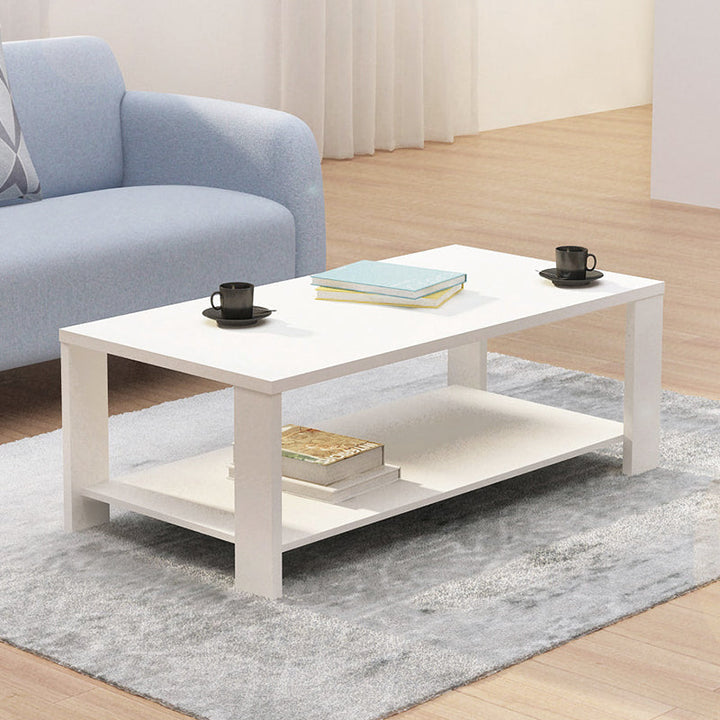 Fontana White 100cm Coffee Table - Coffee Tables Fab Habitat
