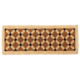 Mahi Diamond Geometrical Two Toned Thick Long Doormat - Doormats Fab Habitat