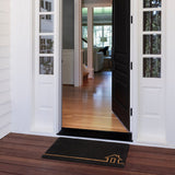 Ghar Black and Natural Coir Doormat - Doormats Fab Habitat