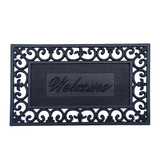 Welcome Rubber Doormat - Doormats Fab Habitat