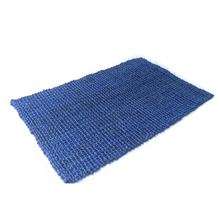 Estate Blue Jute Doormat - 60 X 90 Cm - Doormats Fab Habitat