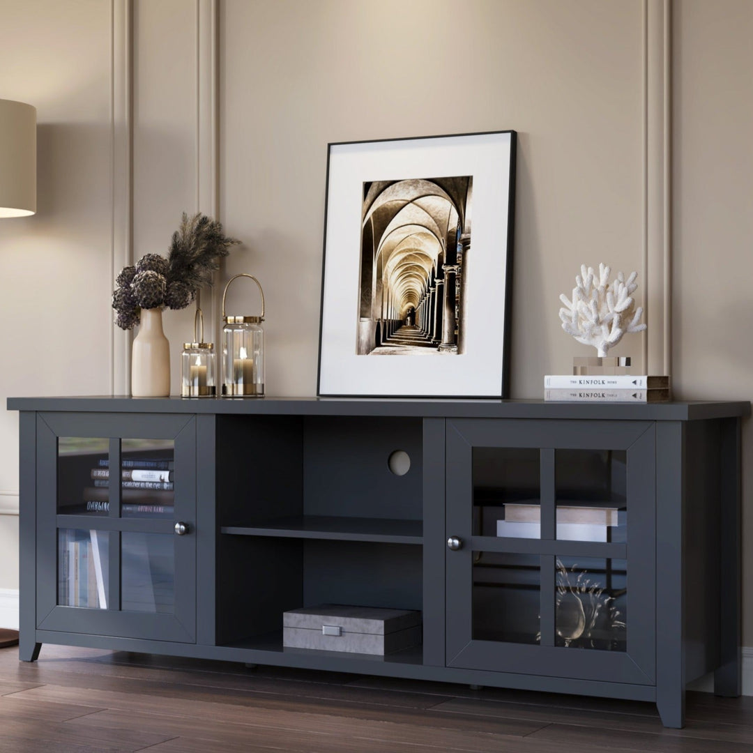 Pembroke Black 165cm Entertainment TV Unit - Fab Habitat , TV Units, [product_size],