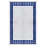 Europa Midnight Blue Geometric Reversible Large Picnic Rug - Fab Habitat , Picnic Rugs, 
