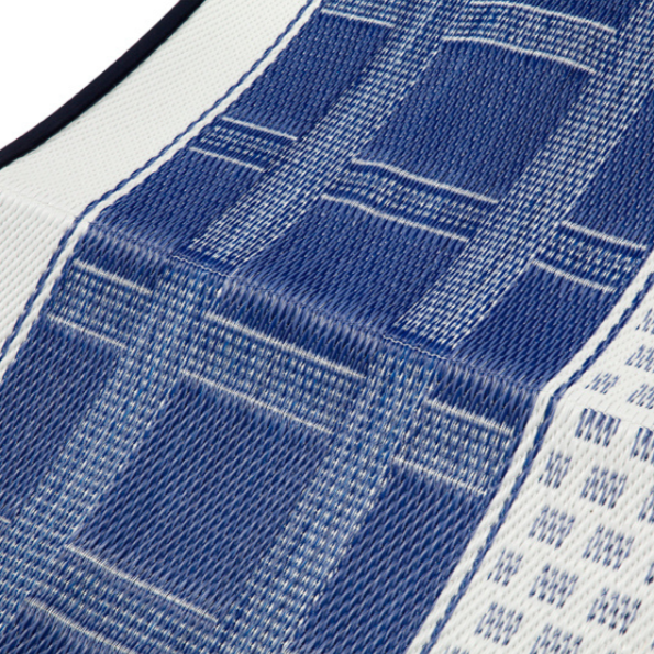 Europa Midnight Blue Geometric Reversible Large Picnic Rug - Fab Habitat , Picnic Rugs, [product_size],