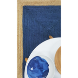 Phoenix Indigo Blue Jute Area Rug - Jute Rug Fab Habitat