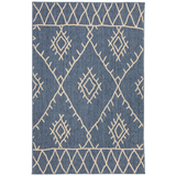 Agatti Tribal Outdoor Large Blue Rug - Outdoor Rugs Fab Habitat