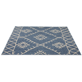 Agatti Tribal Outdoor Large Blue Rug - Outdoor Rugs Fab Habitat
