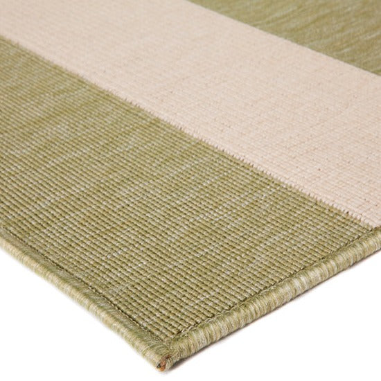 Nyoma Lime Striped Outdoor Large Rug - Outdoor Rugs Fab Habitat