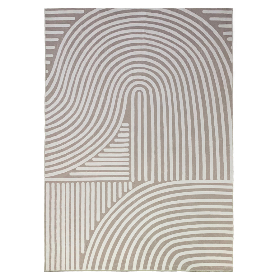 Kavi Beige Machine Washable Area Rug - Rugs Fab Habitat