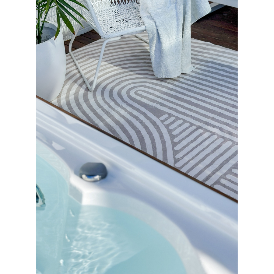 Kavi Beige Machine Washable Area Rug - Rugs Fab Habitat