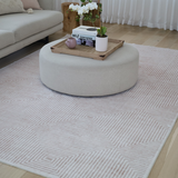 Pam Beige Machine Washable Area Rug - Rugs Fab Habitat