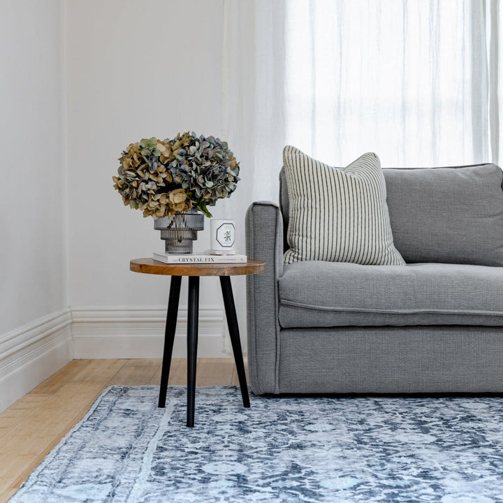 Meknes Monochrome Traditional Distressed Large Rug - Soft And Plush Turkish Rugs Fab Habitat