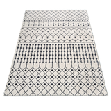 Skon Ivory Tribal Large Modern Soft Rug - Soft And Plush Turkish Rugs Fab Habitat