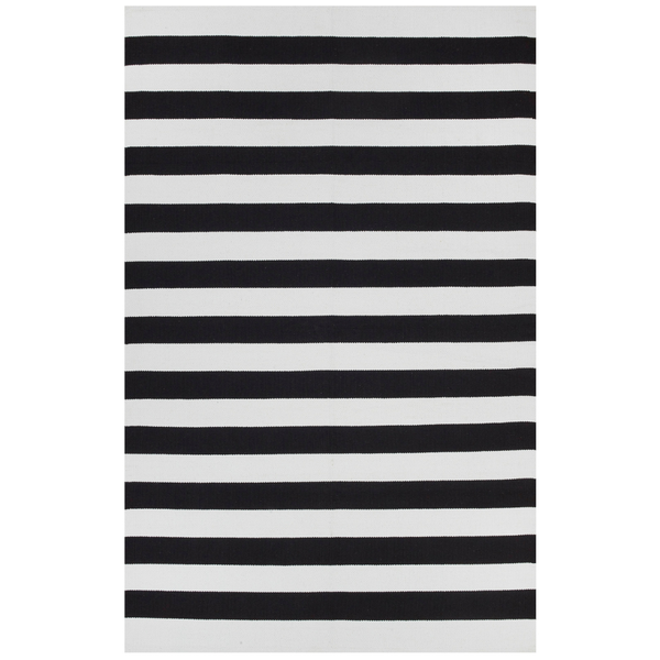 Nantucket black Indoor cotton rug - Soft And Plush Turkish Rugs Fab Habitat